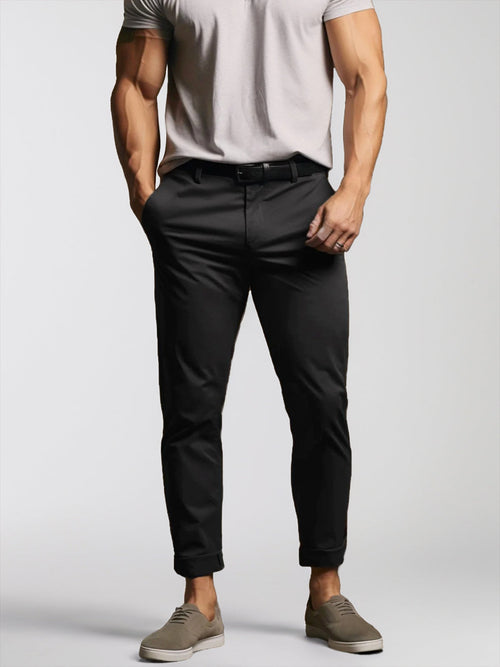 Men's Chino Trousers | High-Waisted Wide-Leg Summer