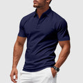 Men's Cotton Polo Shirt | Chambray Seaside