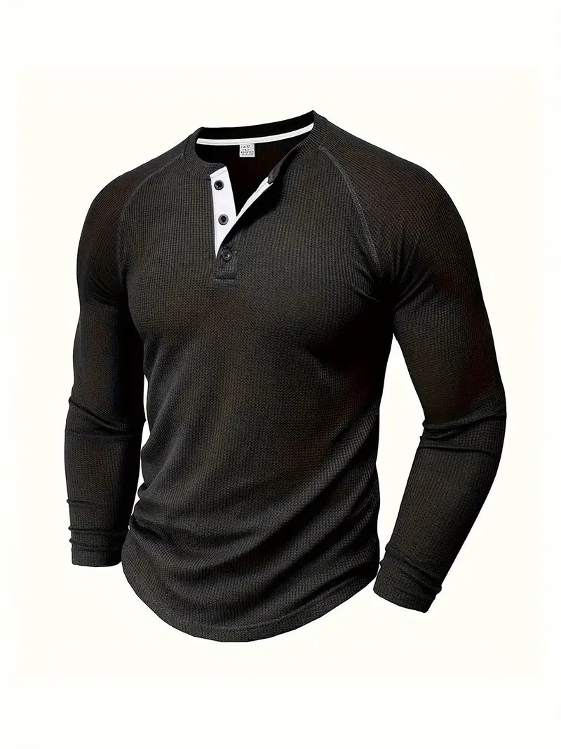 Men's Henley Top | Short-Sleeve Summer Casual