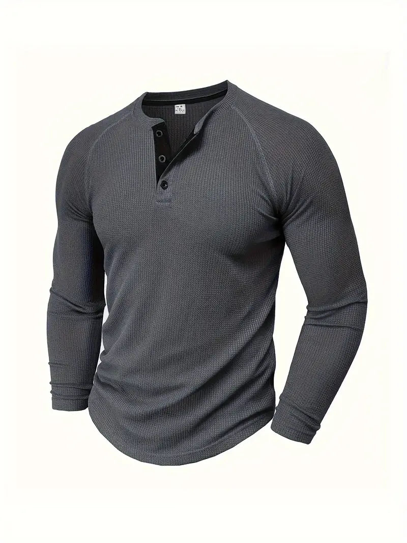 Men's Henley Top | Short-Sleeve Summer Casual