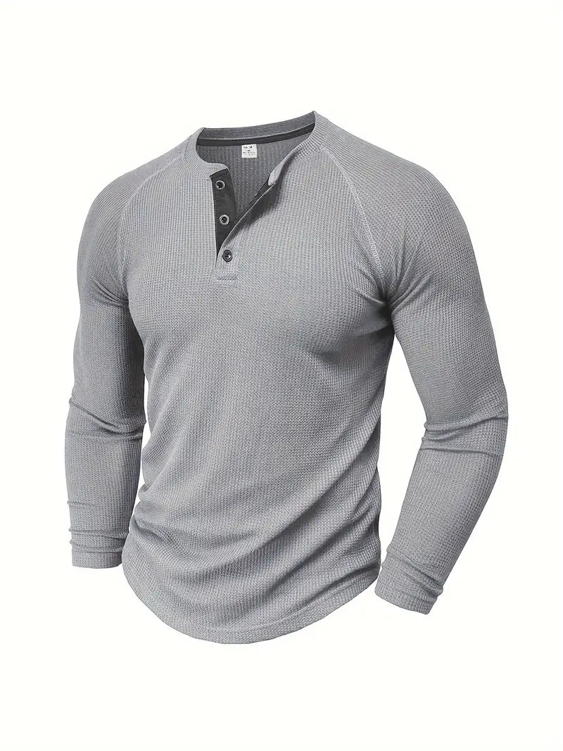 Men's Henley Top | Short-Sleeve Summer Casual