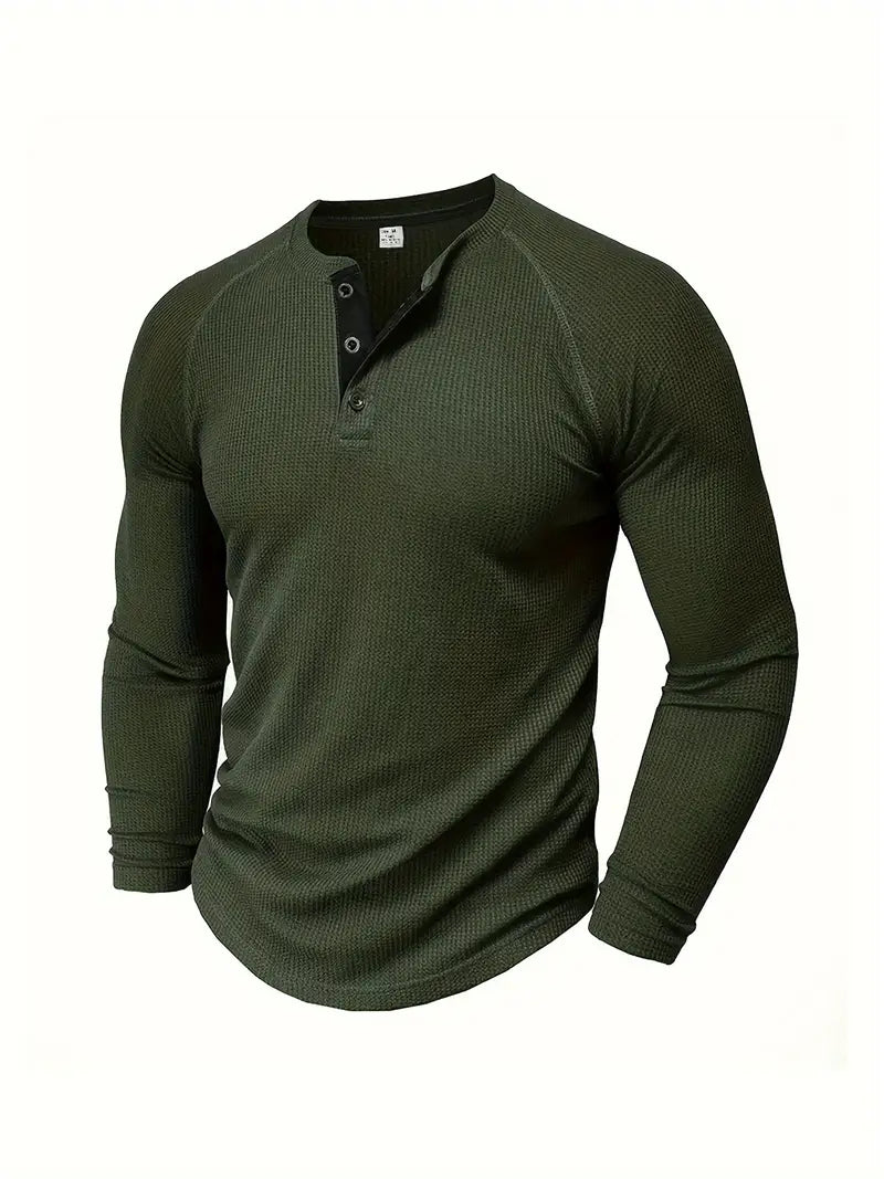 Men's Henley Top | Short-Sleeve Summer Casual