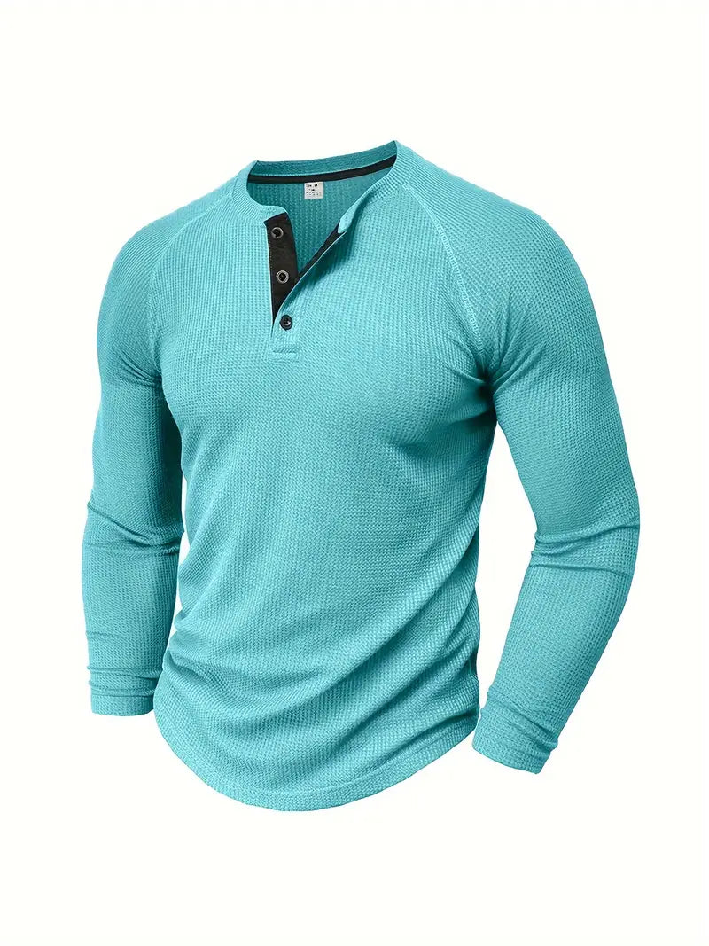 Men's Henley Top | Short-Sleeve Summer Casual