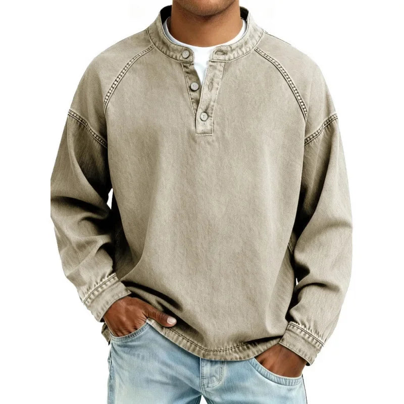 Men's Henley Top | Short-Sleeve Summer Casual