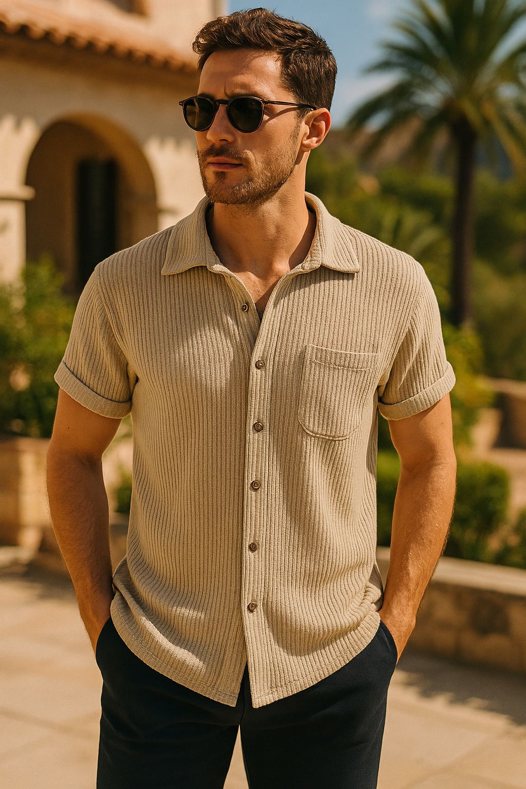 Men's Short-Sleeve Shirt | Summer Casual