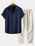 Men's Summer Shirt | Button-Down Short-Sleeve Casual