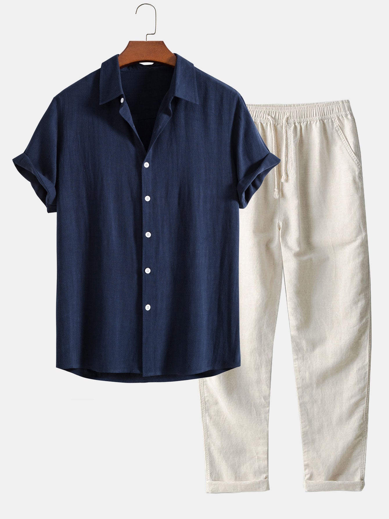 Men's Summer Shirt | Button-Down Short-Sleeve Casual