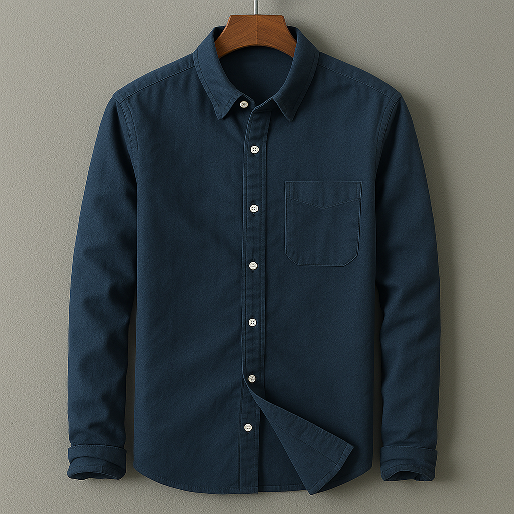 Men's Summer Shirt | Linen-Blend Short-Sleeve Casual