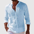 Men's Summer Shirt | Linen-Blend Short-Sleeve Casual