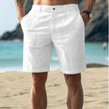 Men's Tailored Shorts | Linen-Blend High-Waisted Casual