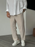 Men's Tailored Trousers | High-Waisted Wide-Leg Summer