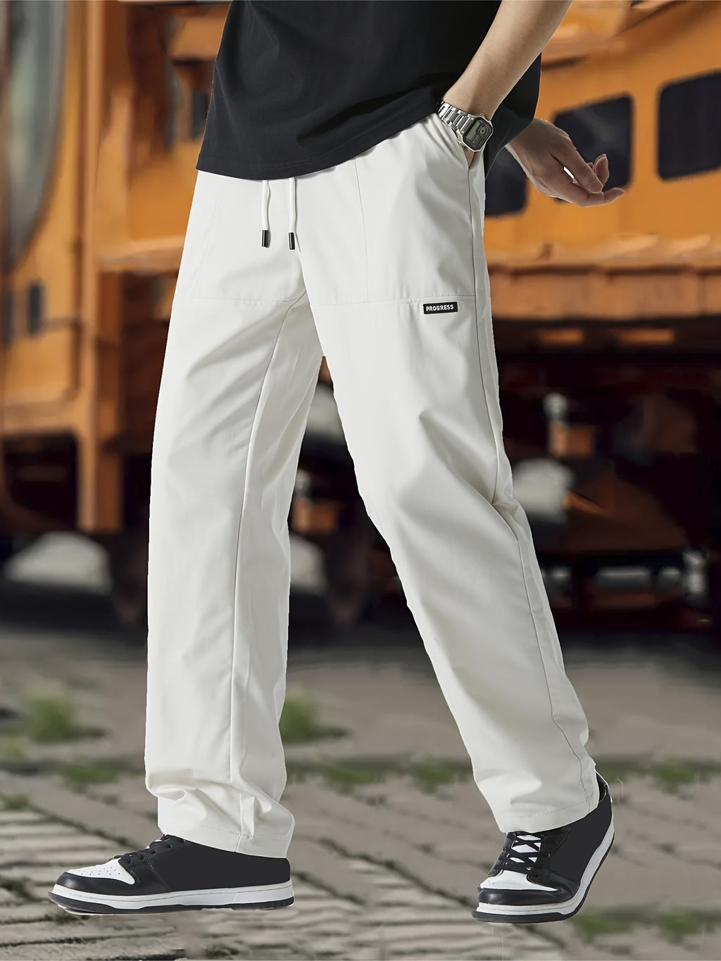 Men's Tailored Trousers | High-Waisted Wide-Leg Summer