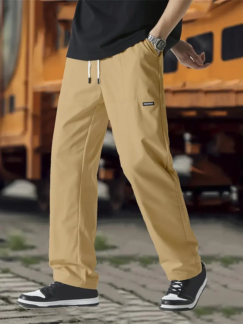 Men's Tailored Trousers | High-Waisted Wide-Leg Summer