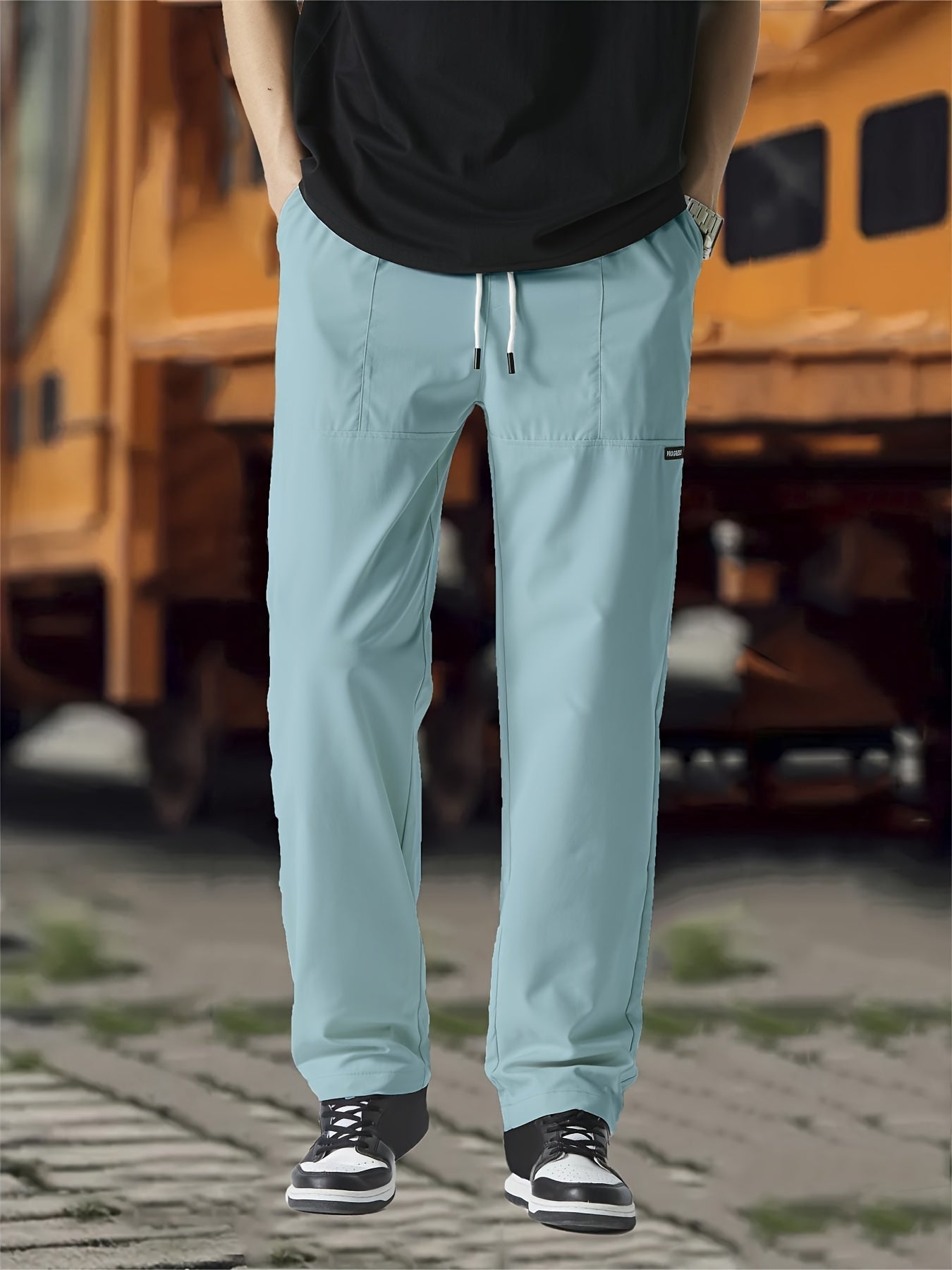 Men's Tailored Trousers | High-Waisted Wide-Leg Summer