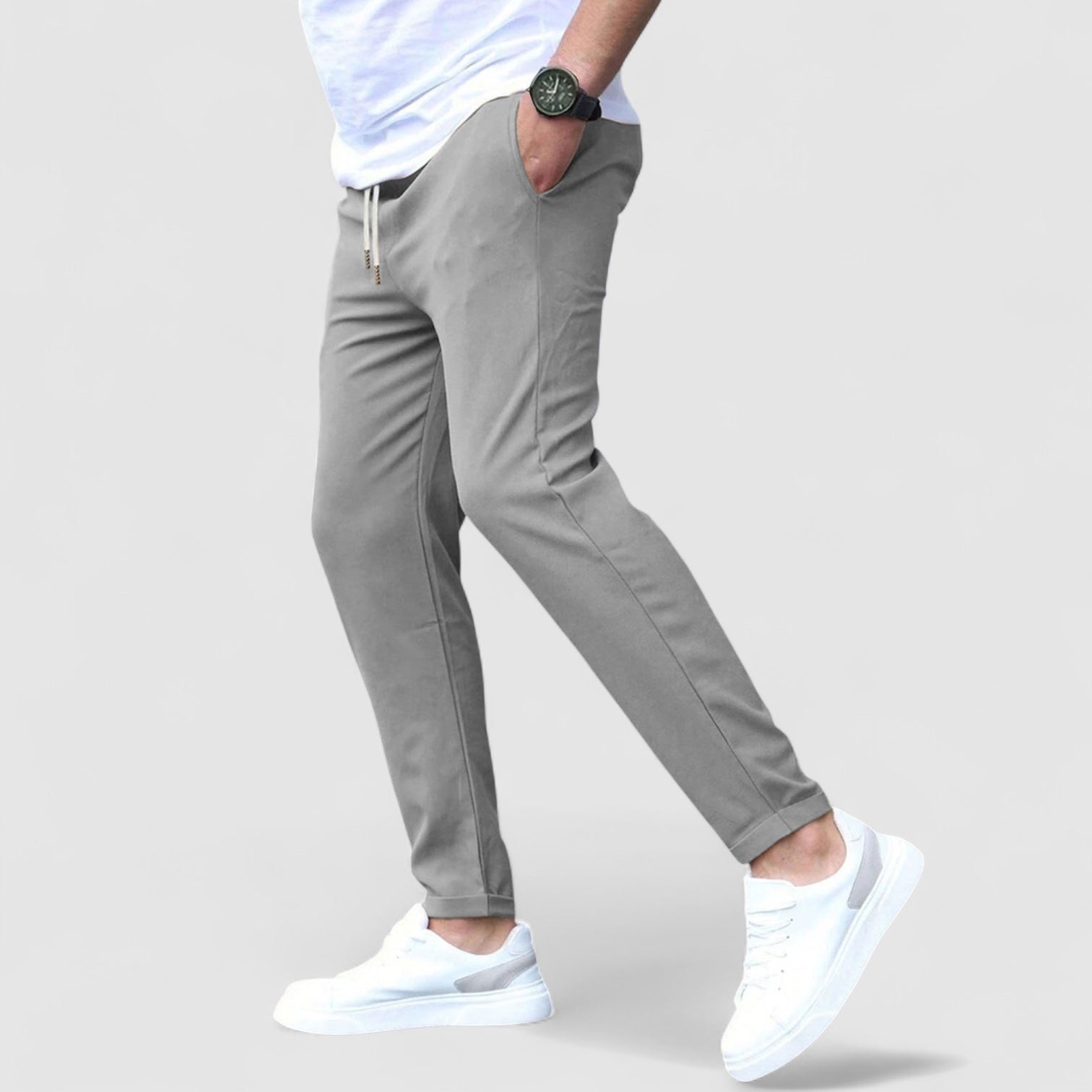 Men's Tailored Trousers | High-Waisted Wide-Leg Summer