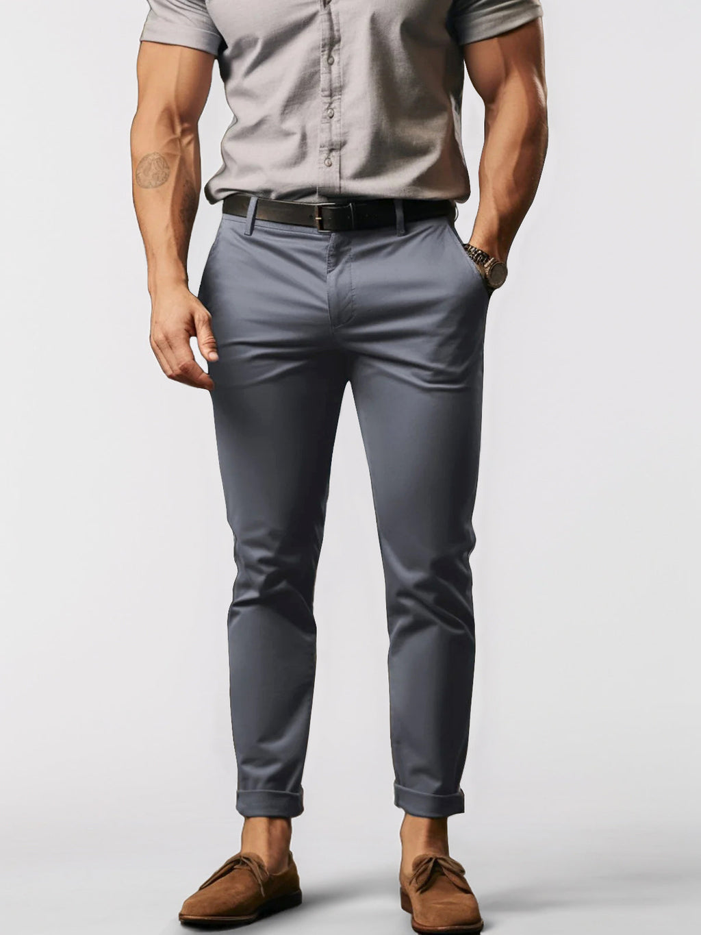 Men's Tailored Trousers | Stretch Chinos