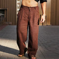 Men's Wide-Leg Trousers | High-Waisted Summer
