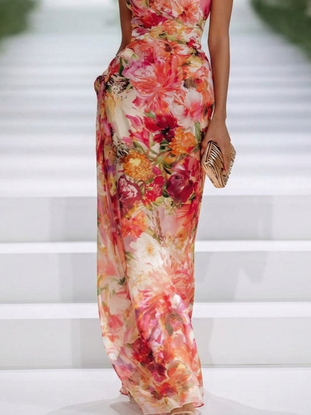 Women's Beach Dress | Floral Halter