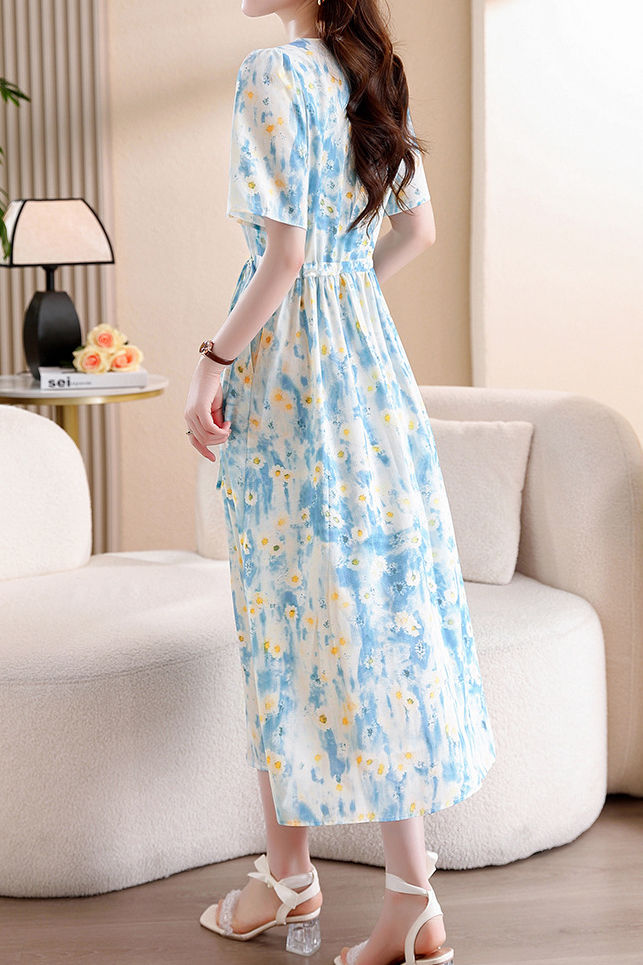 Women's Beach Dress | Floral V-Neck