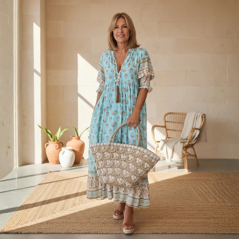 Women's Beach Dress | Printed Midi