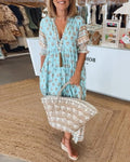 Women's Beach Dress | Printed Midi