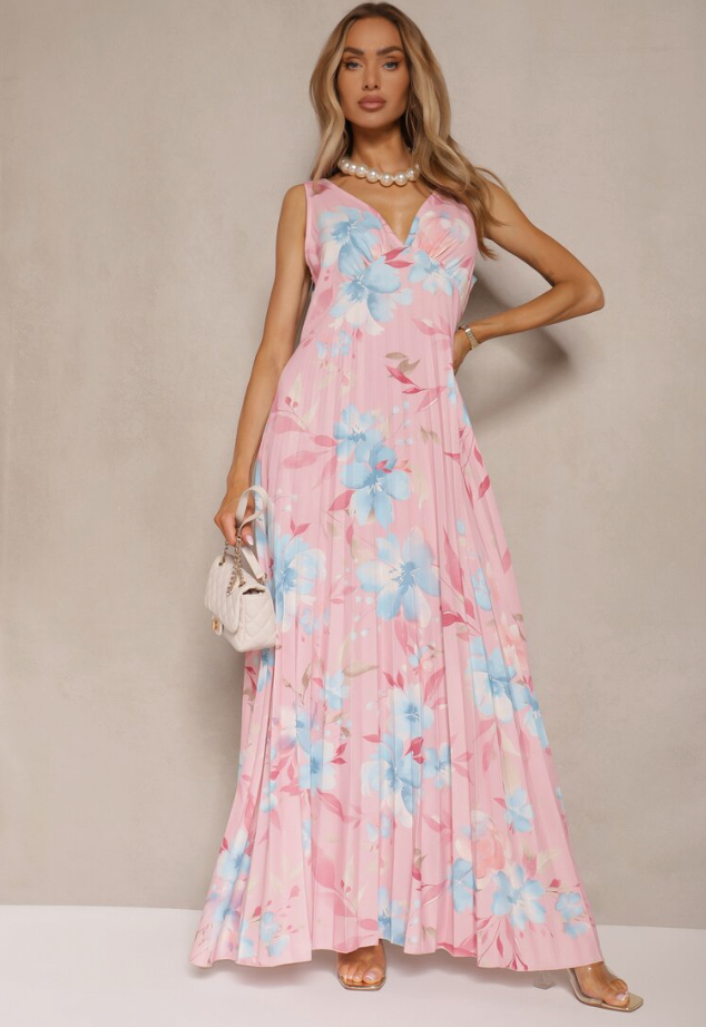 Women's Beach Sundress | Floral V-Neck