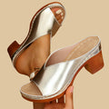 Women's Block Heels | Block-Heel Open-Toe Strappy