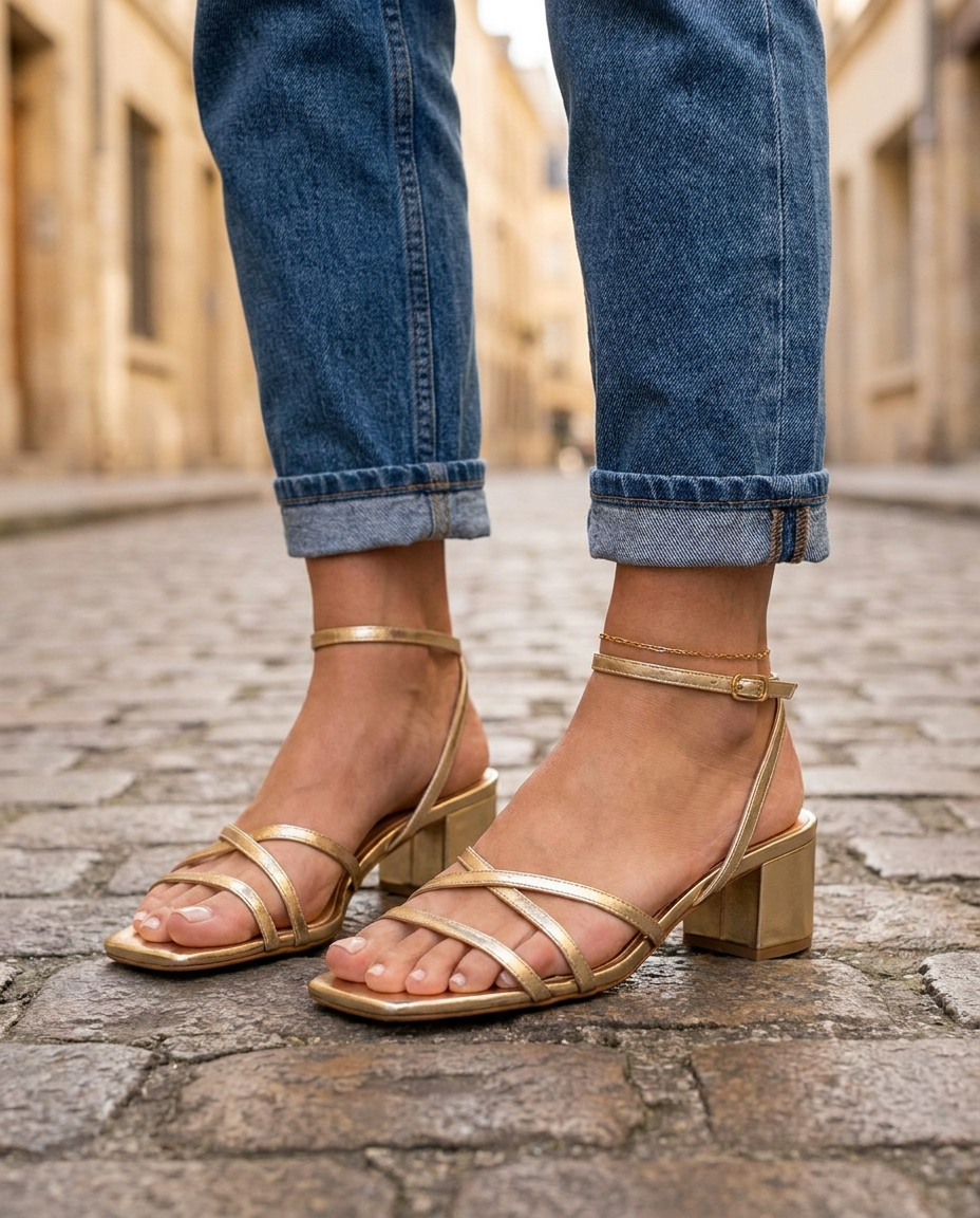Women's Block Heels | Block-Heel Strappy Summer
