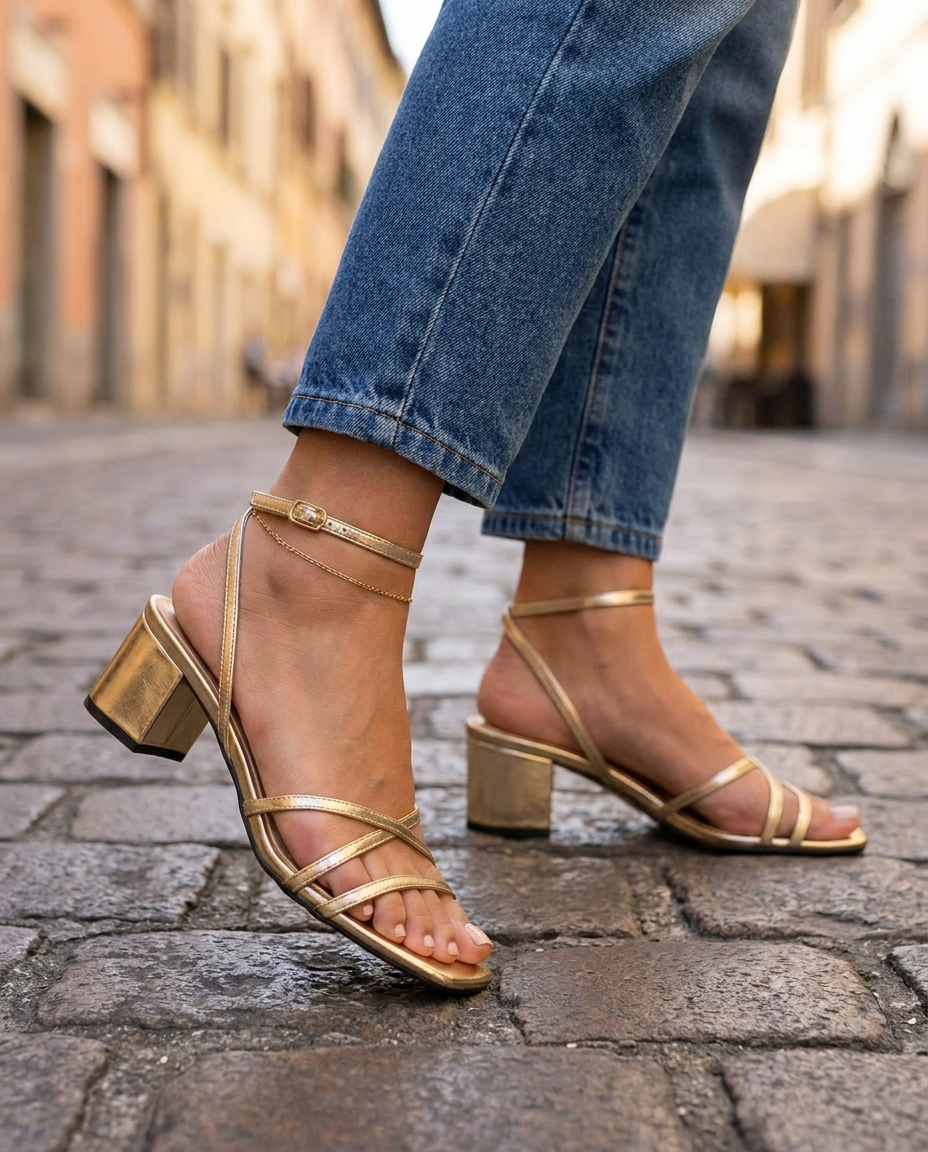 Women's Block Heels | Block-Heel Strappy Summer