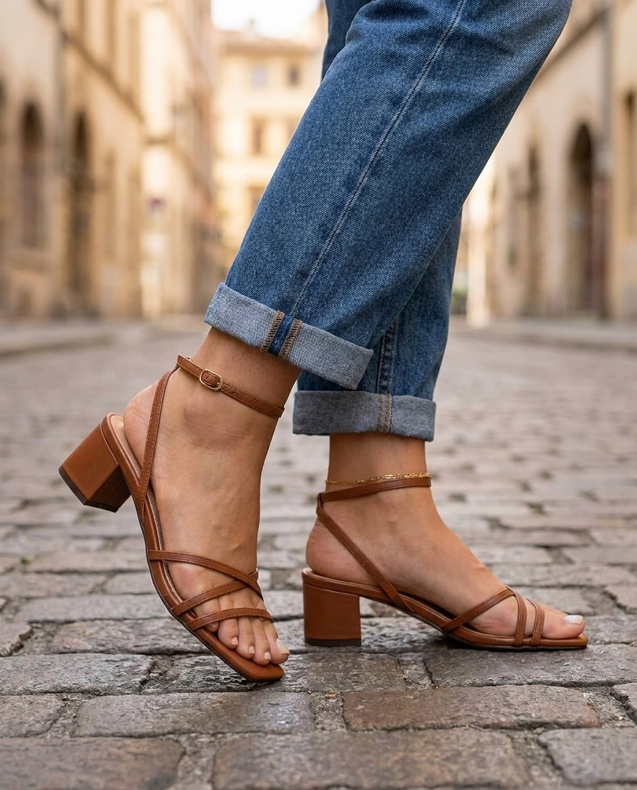 Women's Block Heels | Block-Heel Strappy Summer