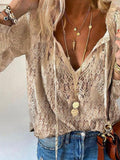 Women's Blouse | Boho V-Neck Summer