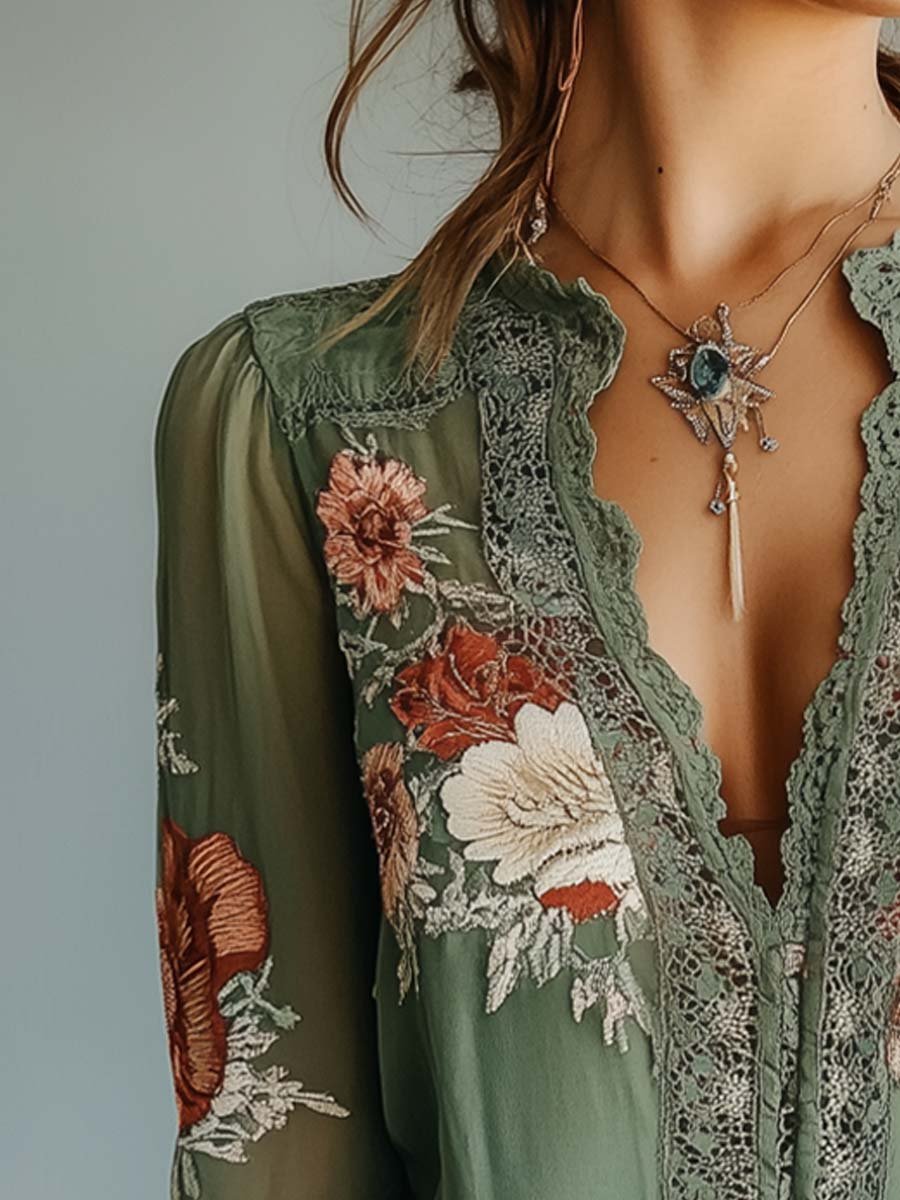 Women's Blouse | Floral Boho Summer