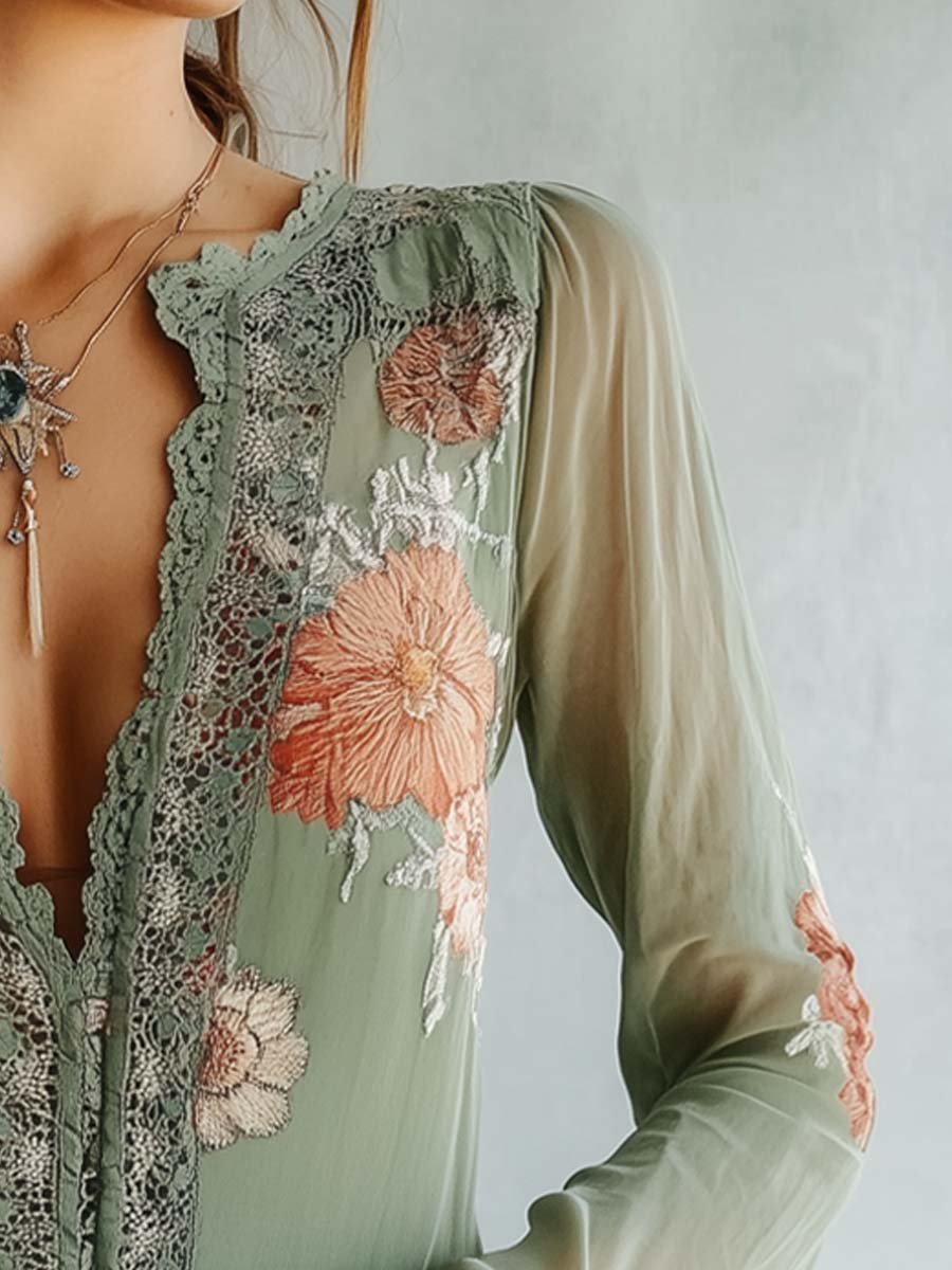 Women's Blouse | Floral Boho Summer