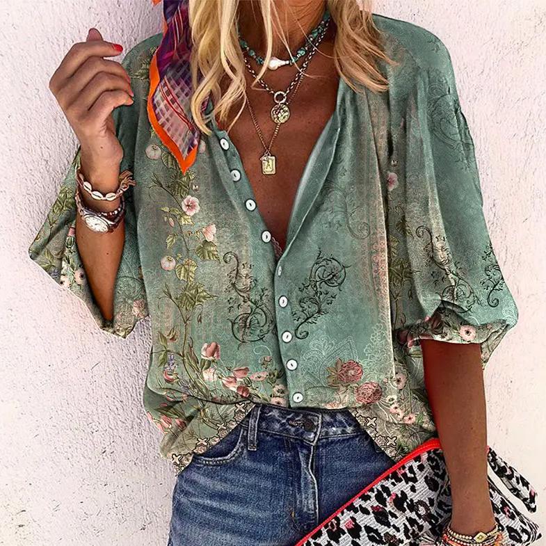 Women's Blouse | Floral Printed Summer