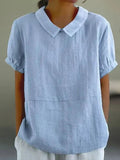 Women's Blouse | Linen-Blend Summer Casual