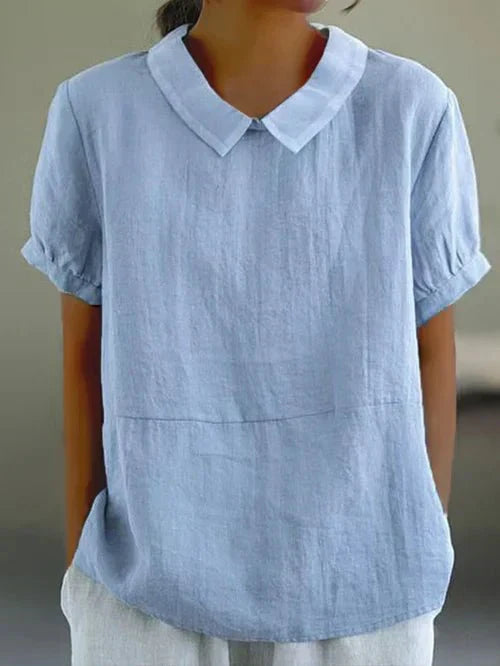 Women's Blouse | Linen-Blend Summer Casual