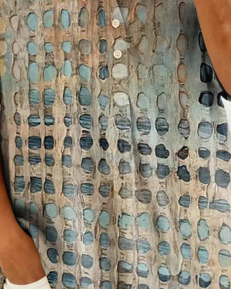 Women's Blouse | Printed Short-Sleeve Summer