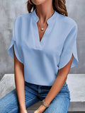 Women's Blouse | Tailored V-Neck Summer