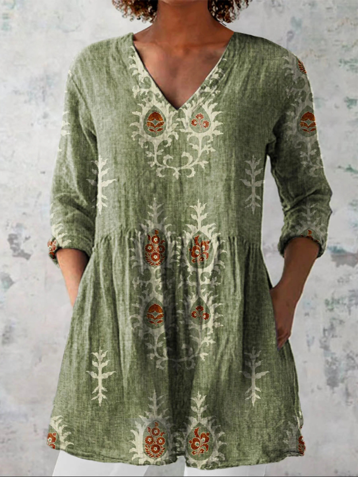 Women's Blouse | V-Neck Summer Casual