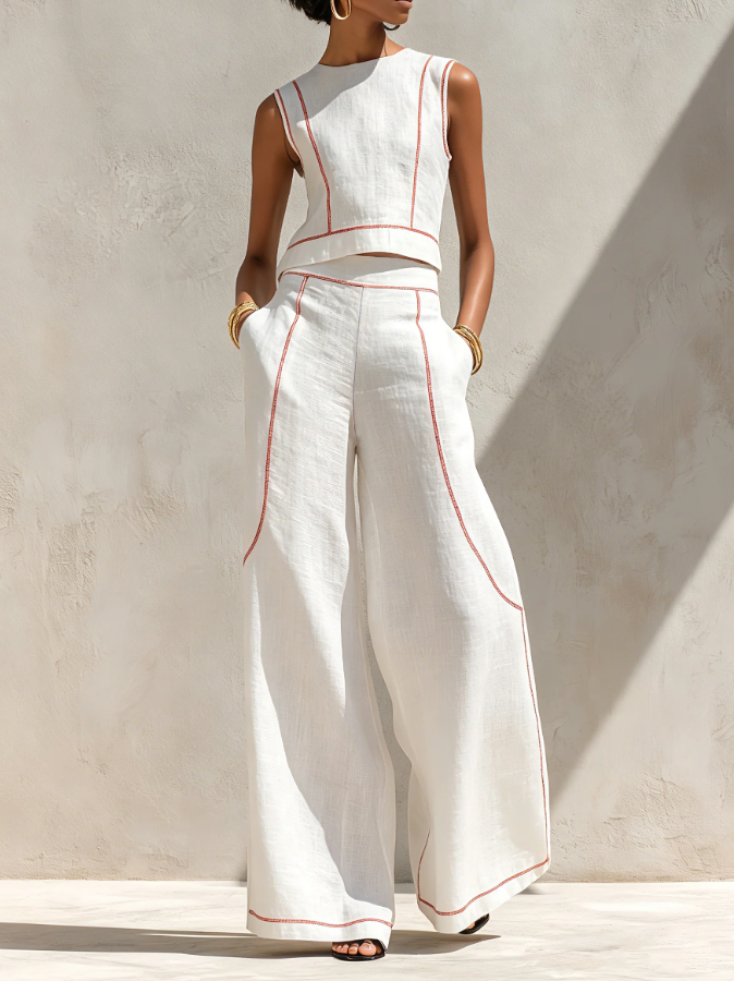 Women's Blouse | Wide-Leg Summer Casual