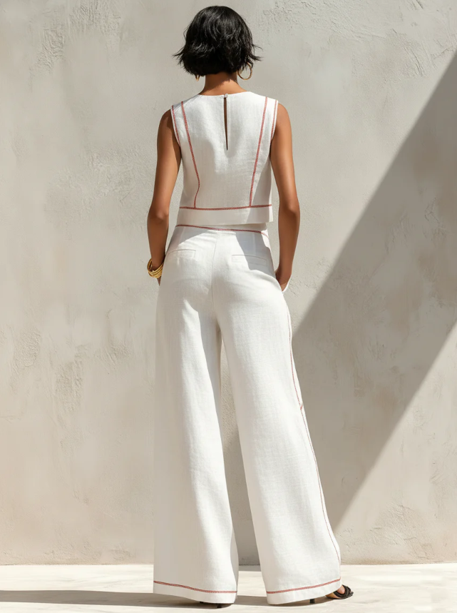 Women's Blouse | Wide-Leg Summer Casual
