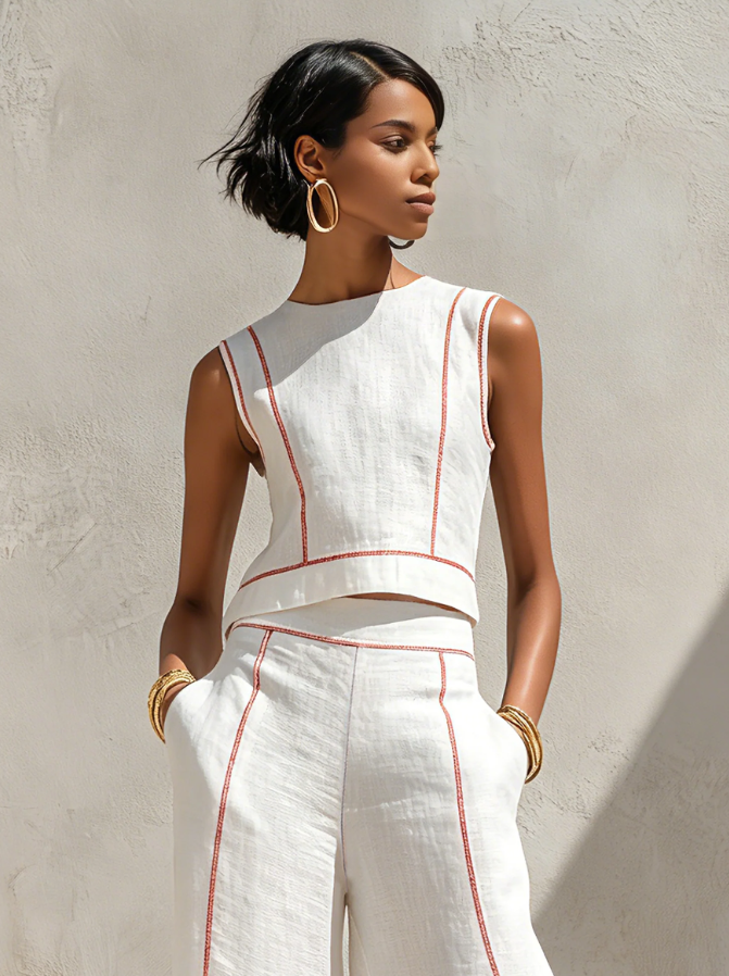 Women's Blouse | Wide-Leg Summer Casual