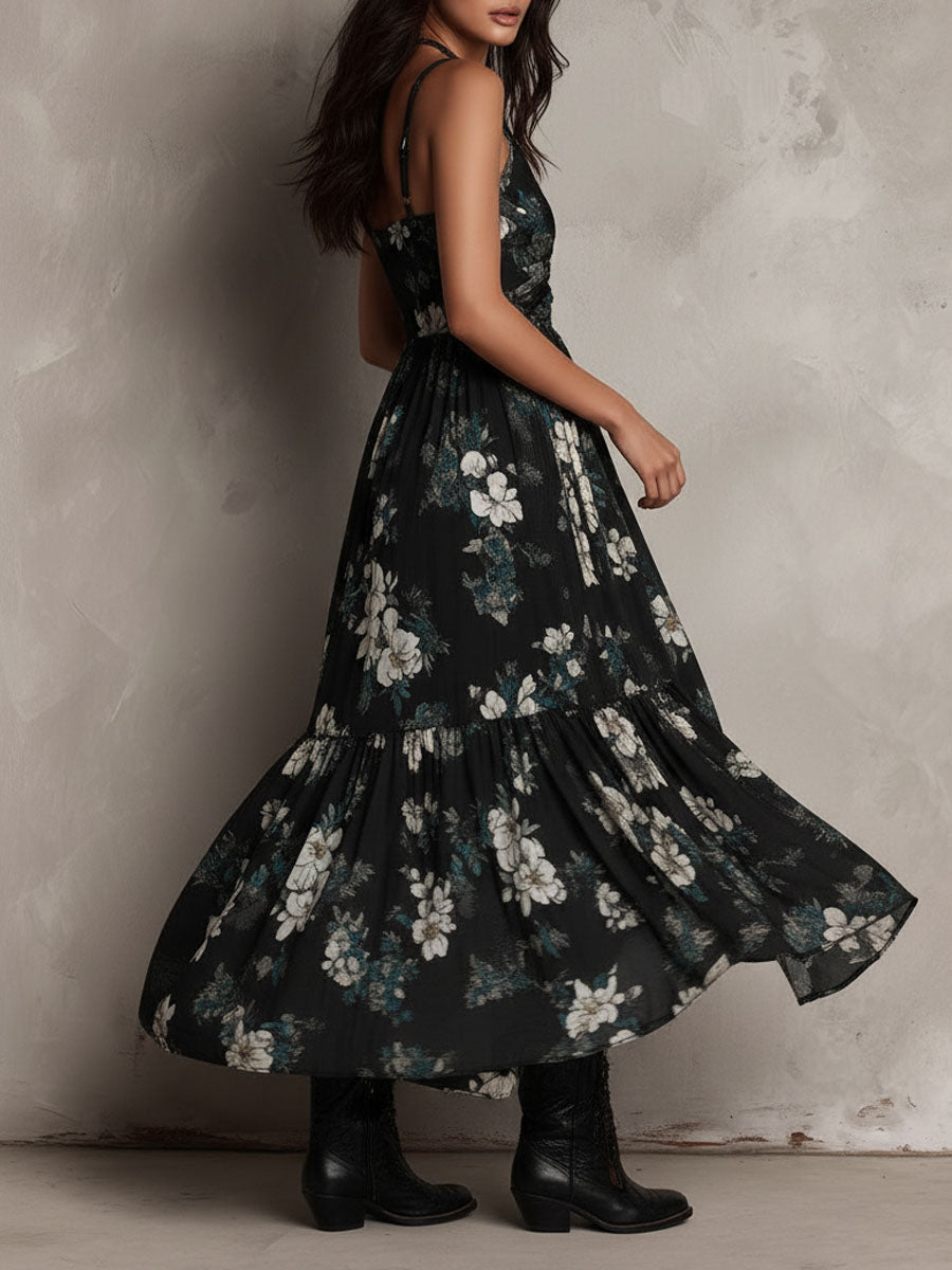 Women's Boho Dress | Maxi Floral Printed