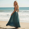 Women's Boho Dress | Maxi Halter Summer