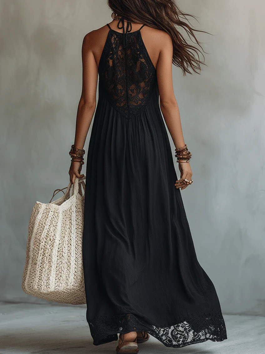 Women's Boho Dress | Maxi Sleeveless Summer