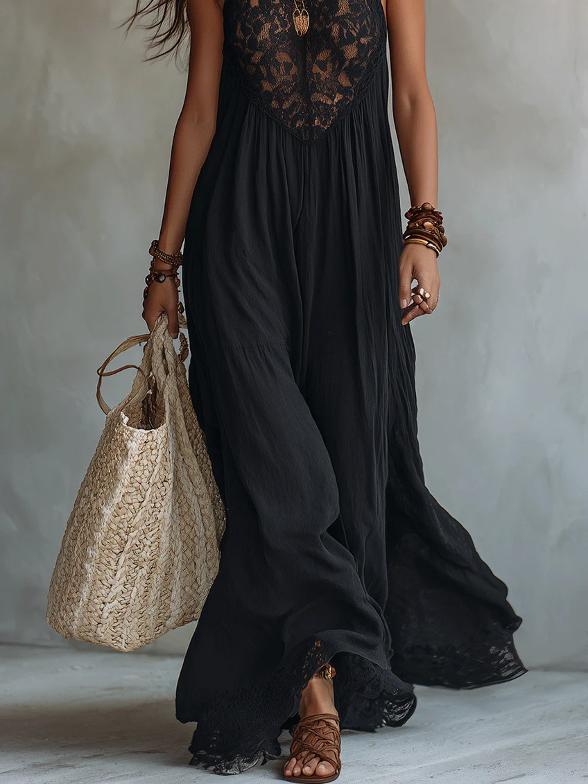 Women's Boho Dress | Maxi Sleeveless Summer