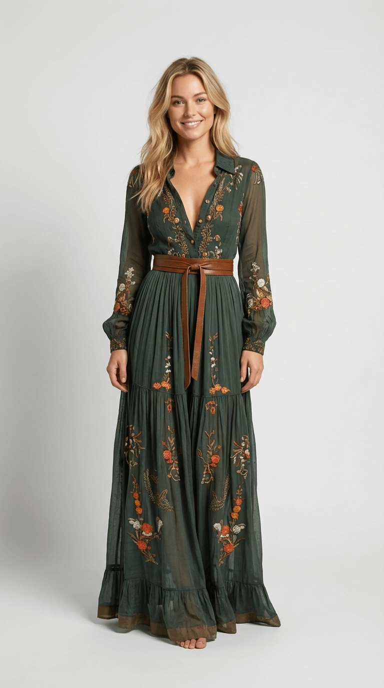 Women's Boho Dress | Maxi Summer Casual