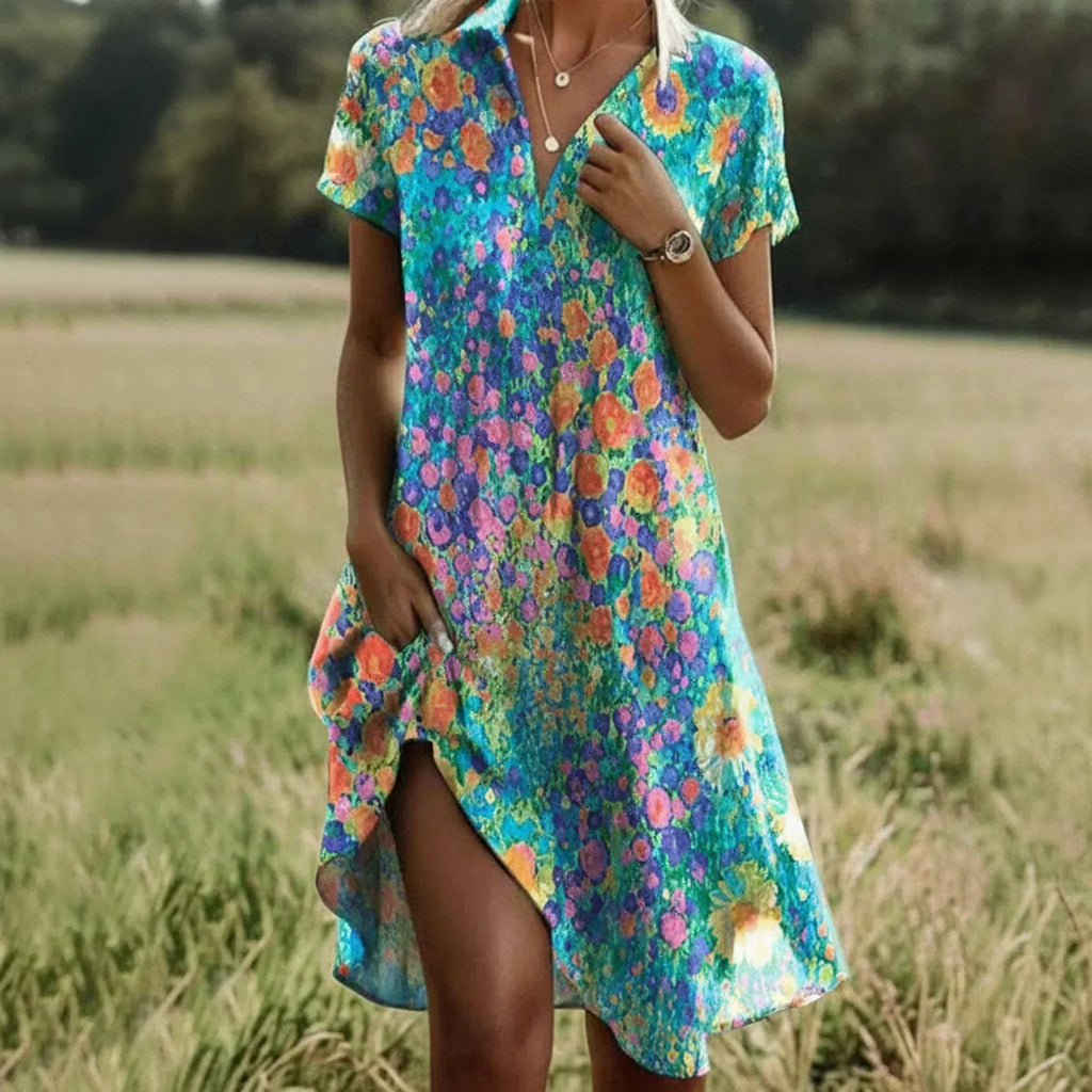 Women's Boho Dress | Summer Casual Flowy