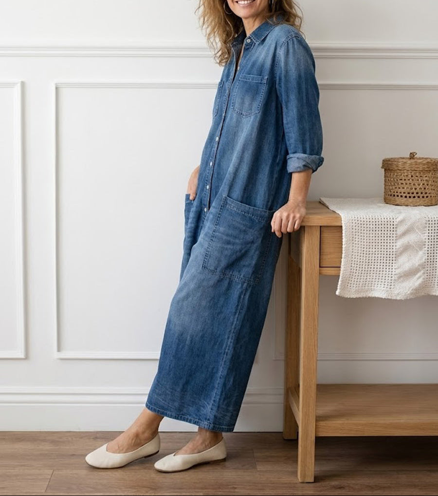 Women's Casual Summer Dress | Chambray Vintage