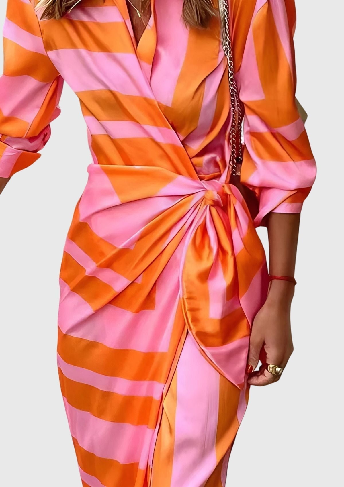 Women's Casual Summer Dress | Printed Wrap